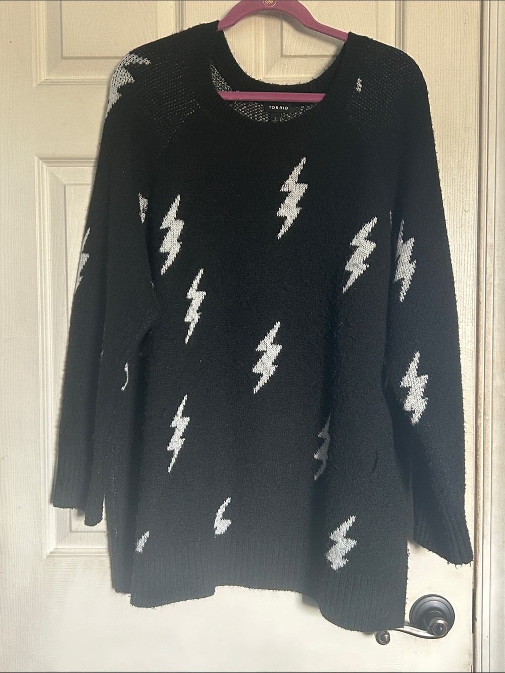 Torrid lightning bolts Vegan Cashmere Pullover Sweater size 3X